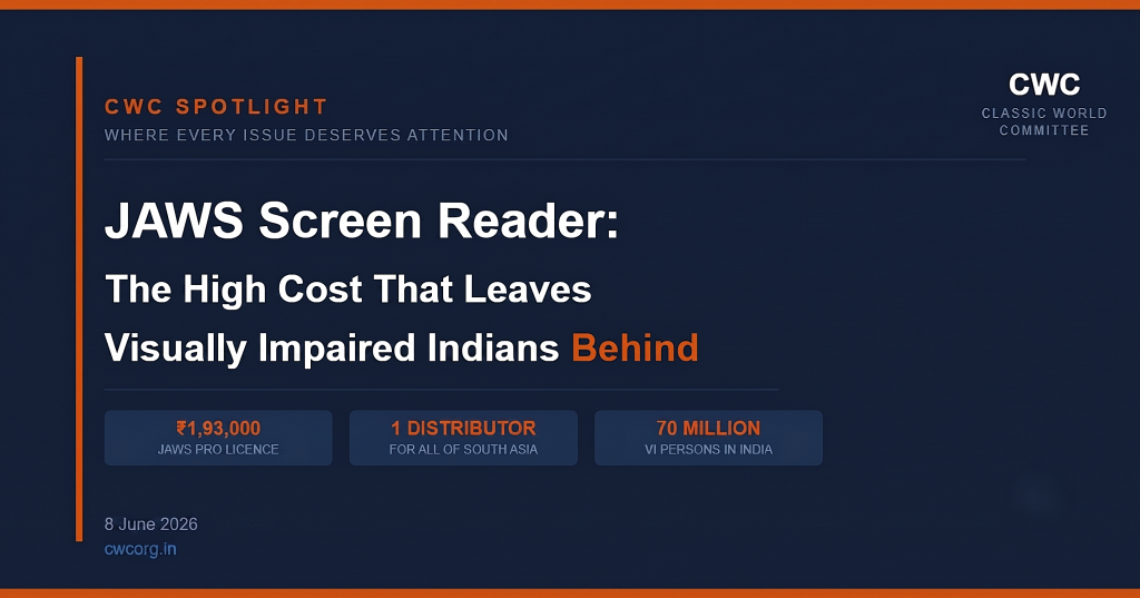 JAWS screen reader cost India — CWC Spotlight Blog